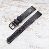 Image 4 of Rounded Tip Saddle Calf - Charcoal