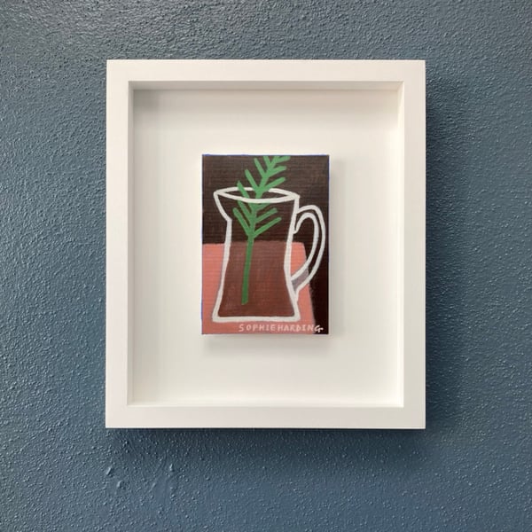 Image of Green Frond in a Glass Jug