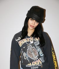 Image 1 of THE LEATHER BEANIE