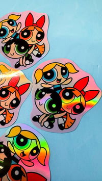 Image 3 of Powerpuff Holographic Sticker