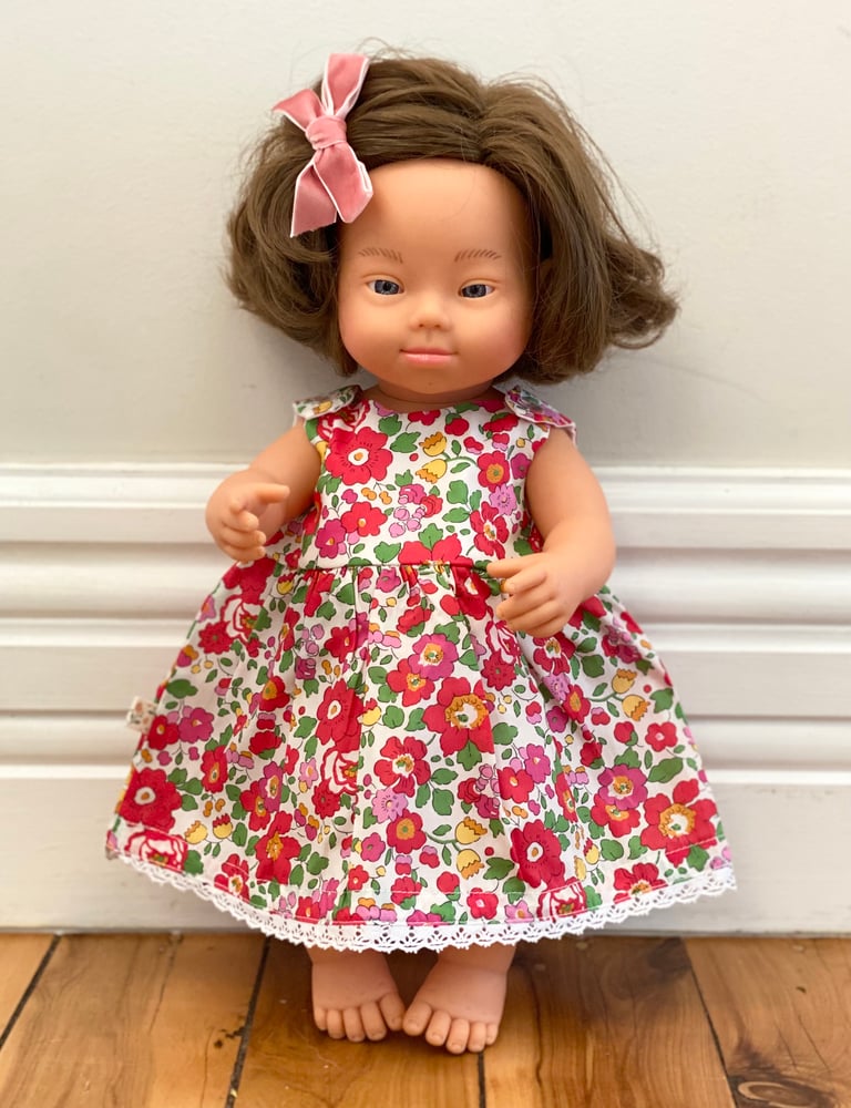 Image of Liberty Dress To Suit 38cm Miniland Doll - Betsy S