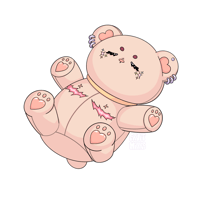 Image 2 of top surgery teddy sticker