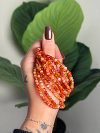Image 1 of CARNELIAN BEADED BRACELETS 3MM
