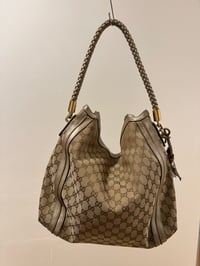 Image 1 of Preloved Gucci Canvas Bella Hobo Bag
