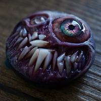 Image 6 of Custom Swappable Phone Grip for smartphones, reflective pupil, glow in the dark. Madballz