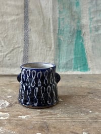 Image 2 of Small vase - blue infinity 