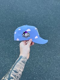 Image 2 of LAVENDER PARTLY PINK  CINCINNATI REDS CUSTOM FITTED CAP