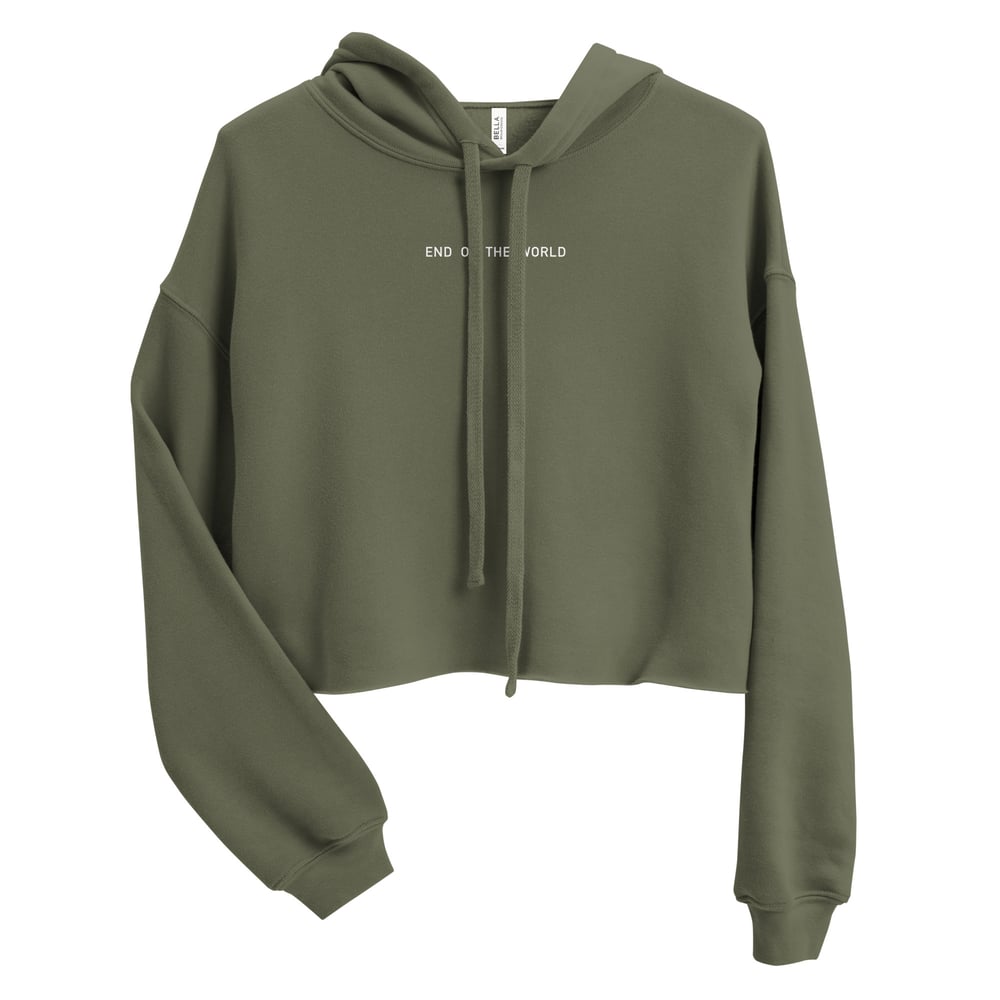 Bolt Back Crop Hoodie
