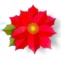 Image 2 of Poinsettia Wall Flower