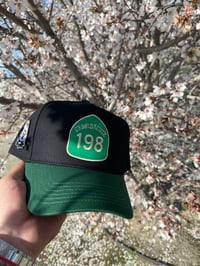 Image 4 of 198 Black and Green Snap Back 