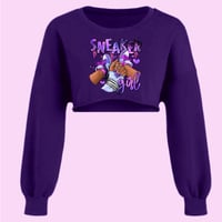 Sneaker Girl Crop Sweatshirt