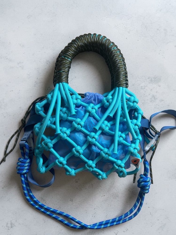 Image of Sunshine Bag- Blue/ Khaki Green