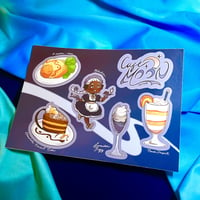 Image 2 of CAFE MOON STICKER SHEET