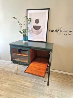 Image of TV / Media Sideboard in Emerald Green on Hairpin legs, by Nathan