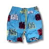 Baby blue TDK luxury short shorts