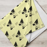 Image 2 of goth lady Throw Blanket