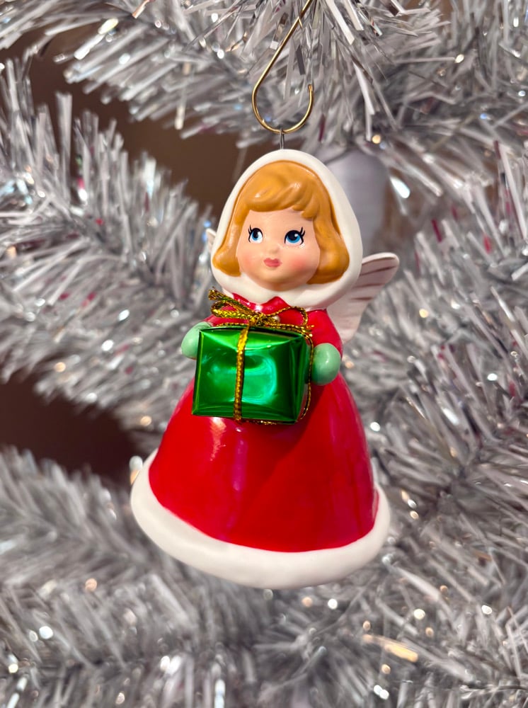 Retro Angel Christmas Tree Ornament | Joanne Wright Studio