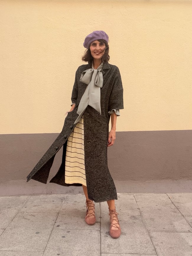 BIRDSEYE COAT KAFTAN