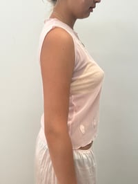 Image 2 of Sheer pink mesh top 