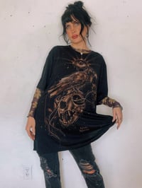Image 3 of “CYCLES OF NATURE” BLEACH PAINTED T-SHIRT 2XL