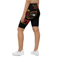 Image 3 of Black and Red Biker Shorts