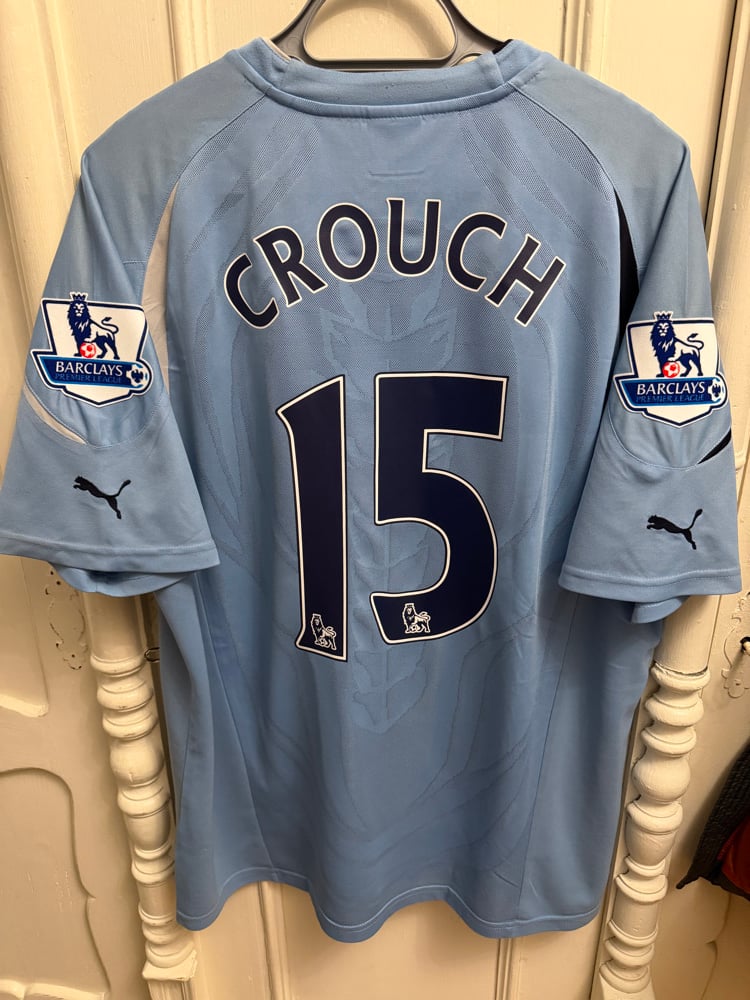 Image of PRE ORDER: Tottenham Hotspur “CROUCH 15” 2010/11 Away Shirt + PL patches (XL)
