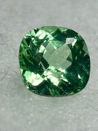 Image 1 of Heated Natural Mint Green Sapphire cushion, 6.80ct