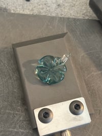transparent turquoise clover