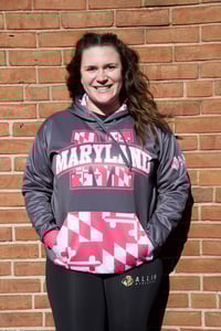 Image 3 of Pink Maryland Fleece Hoodie