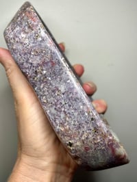 Image 3 of Lepidolite & Pink Tournmaline Ring Dish / Bowl #2799