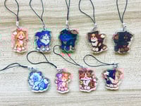 Image 4 of 1.5" Warriors Epoxy Phone Charms