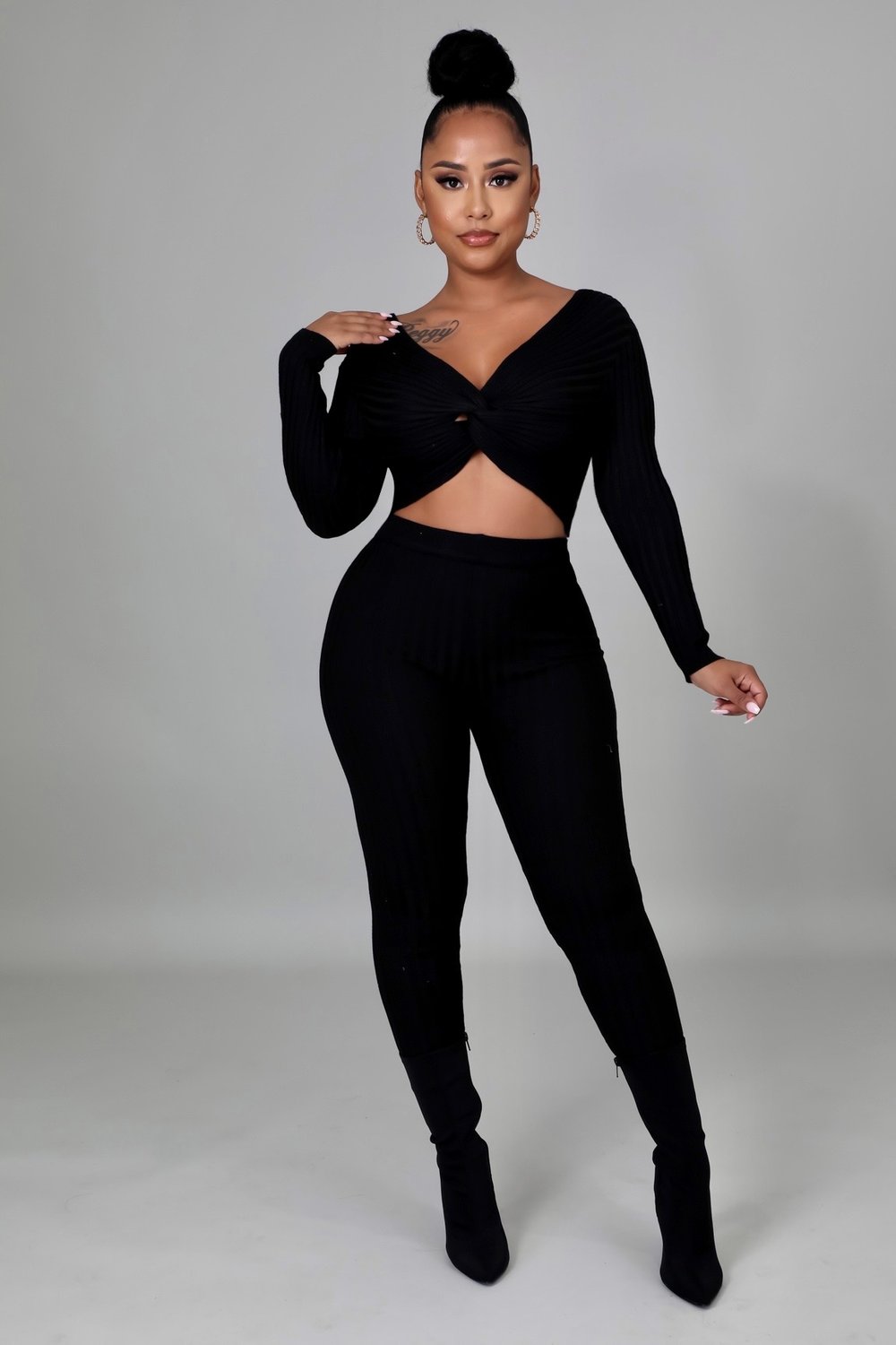 Image of CROSSING PATH LEGGINGS SET 