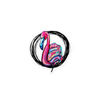 Image 2 of Color Is Everything Flamingo Sticker