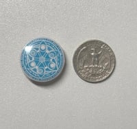 Image 2 of Elf Mage Spell Circle Mini Pinback Button - 1 Inch