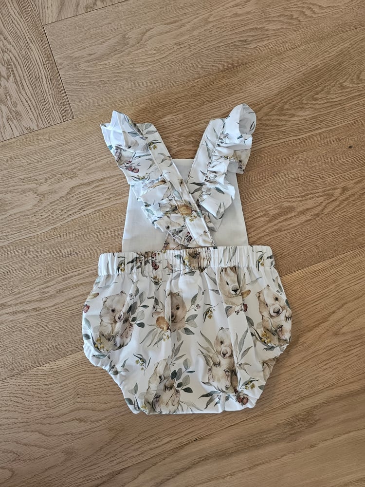 Image of Jack Wombat Romper with Ruffles