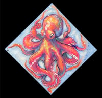 Image 1 of “UNDERWATER” ORIGINAL PAINTING BY NIKITA ROSALIND 28”x28”