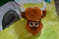 Image 3 of SECONDS-  highland cow brooch .