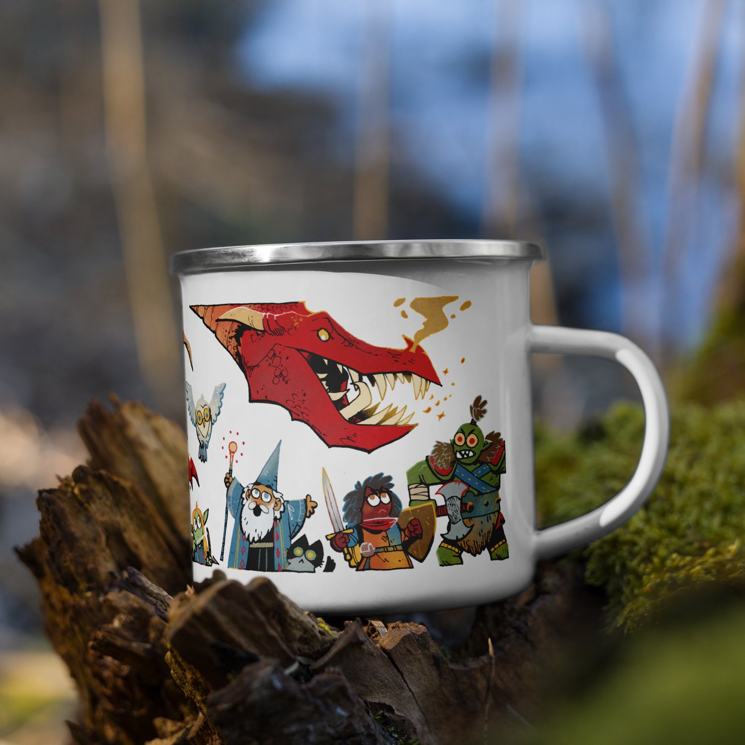 Image of "Dragon Attack" Camper Mug