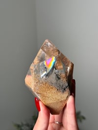 Image 4 of HIGH QUALITY RAINBOW GARDEN QUARTZ DIAMOND FREEFORM WITH HUGE RAINBOW -BRAZIL-