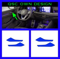 X4 Vw Golf Mk8 Interior Handle Sticker Overlays 