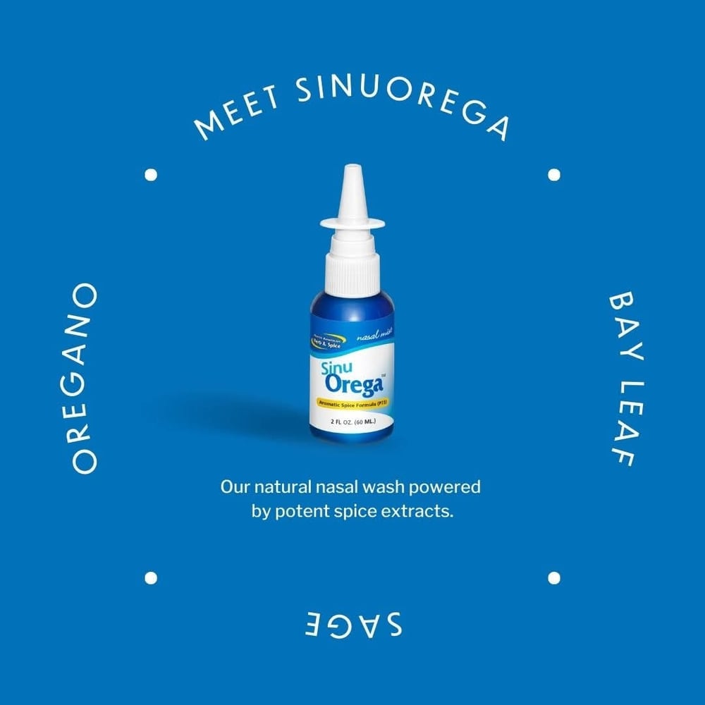 SINU OREGA Nasal Spray With P-73 (Natural Nasal Wash).