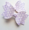 Lilac polka dot pigtails 