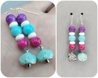 Image 1 of Pastel Mushroom Earrings