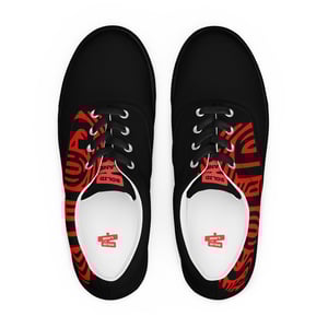 Image of Red/Black Printed Solid Sneakers