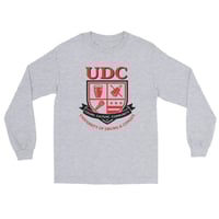 Image 1 of LOVEDCGOGO "UDC" Red/Black Logo Men’s Long Sleeve Shirt (see color options)