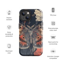 Image 24 of Grunge Goth Style Cottagecore Moth Tough Case for iPhone®