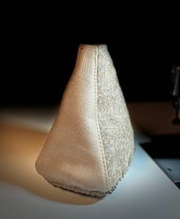 Image 4 of Tweed mocha leather shift boot 