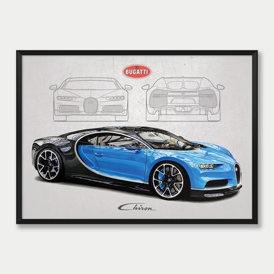 Image of Bugatti Original Oil Painting