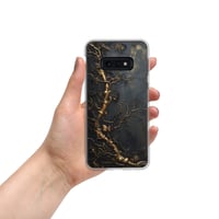 Image 8 of Gold and Black Tattered Texture Gnarled Roots Goth Inspired Clear Case for Samsung®