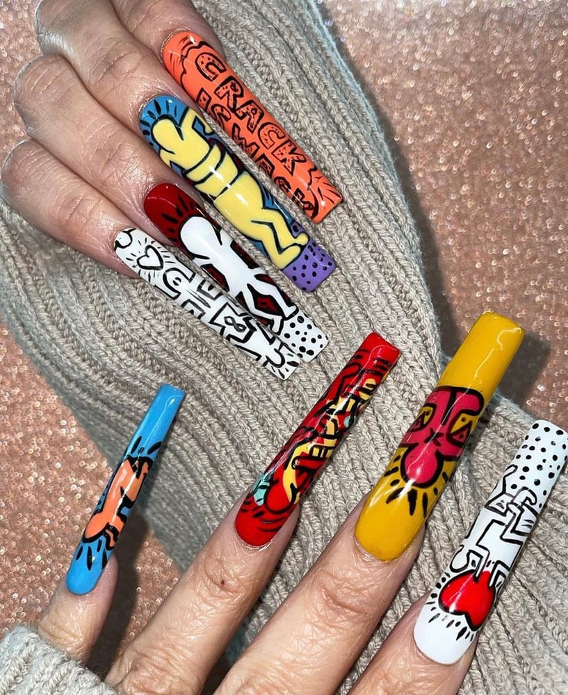 Image of Keith Haring press On Nail Set